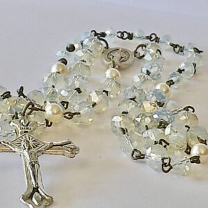 Italian Miraculous Mary Antique Bronze Rosary