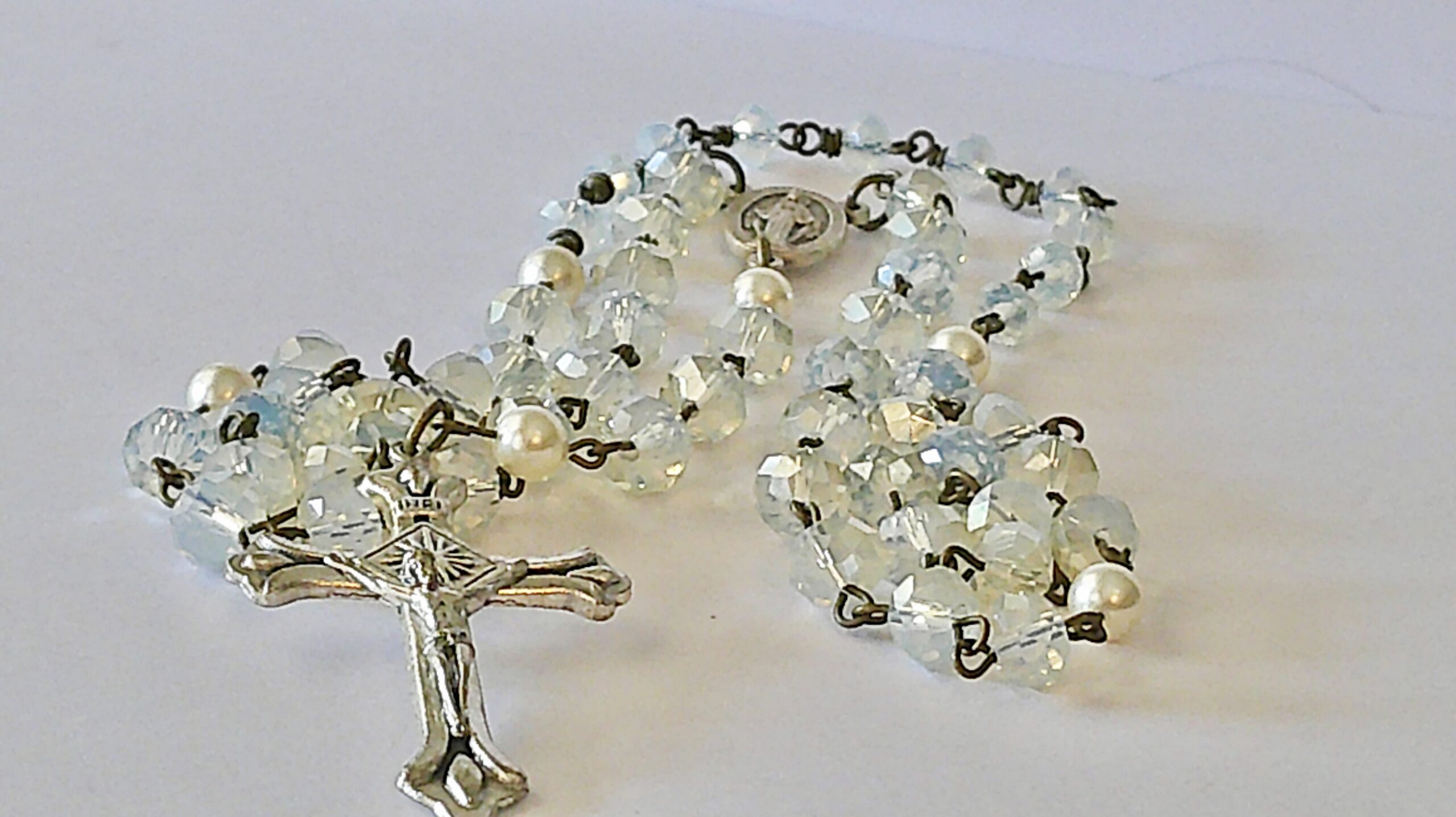Italian Miraculous Mary Antique Bronze Rosary